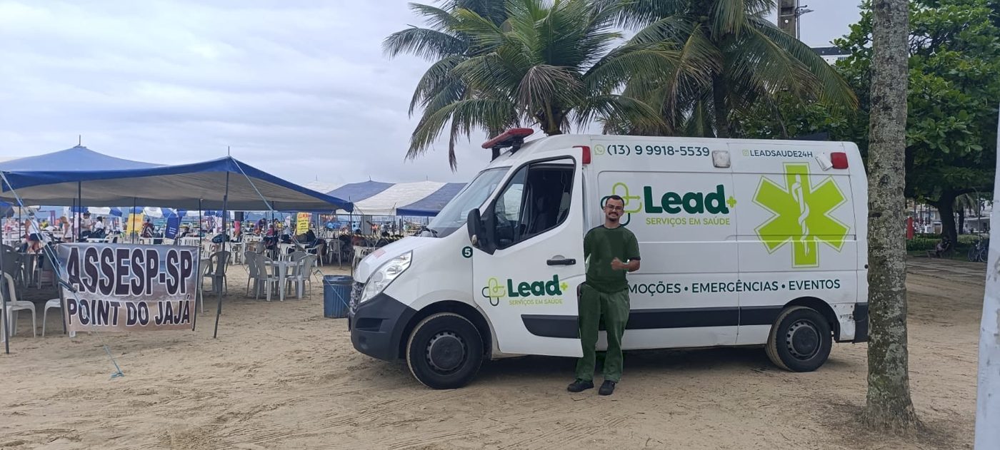 Evento na praia: Condutor socorrista de plantão